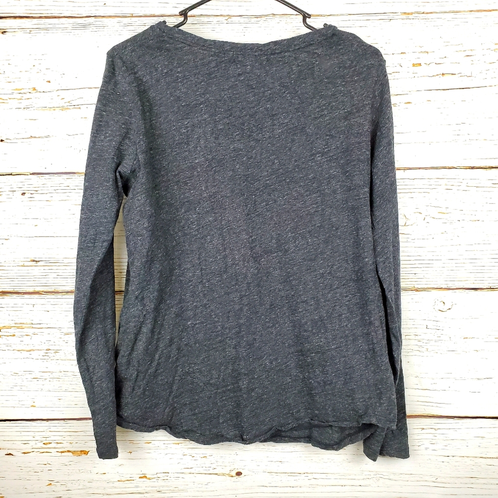 Buffalo David Bitton Heathered Grey Top - Picture 4 of 4